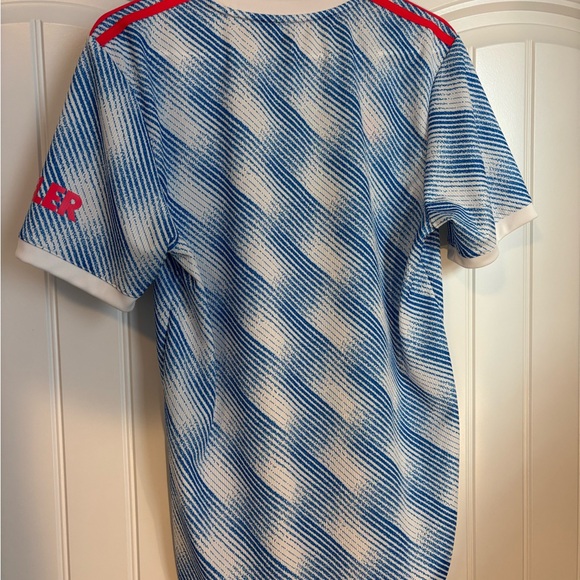 Adidas Manchester United Blue Pattern Jersey - Picture 2 of 2